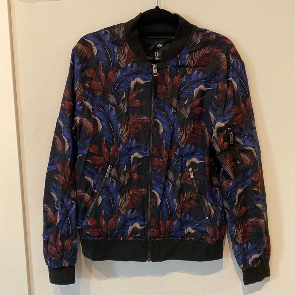H&M printed bomber jacket